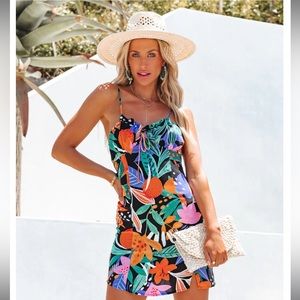 VICI FLOR DE PARAISO MINI DRESS SIZE SMALL